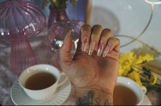 “Frosted Pink” Press On Nails